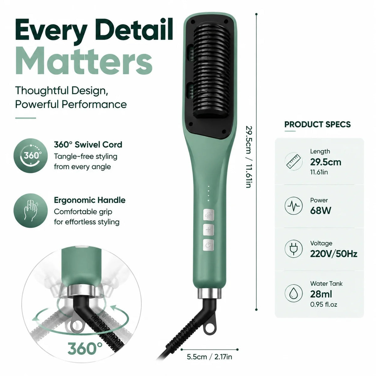 Hair Straightener Comb